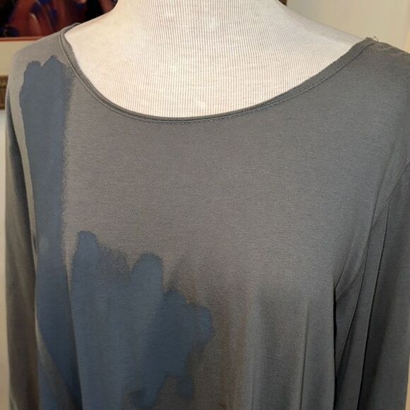 LUUKAA Green Top w/ Graphic Design Size 18 - Picture 7 of 11